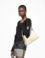 Bolso de hombro mediano Scene Cloud White